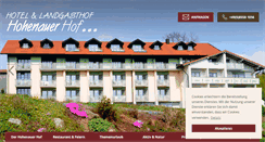 Desktop Screenshot of hohenauer-hof.de